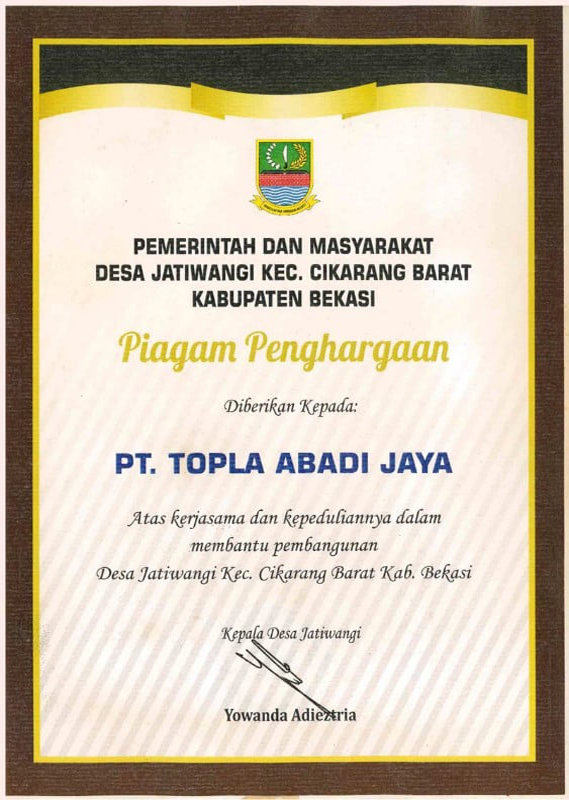Certification Topla
