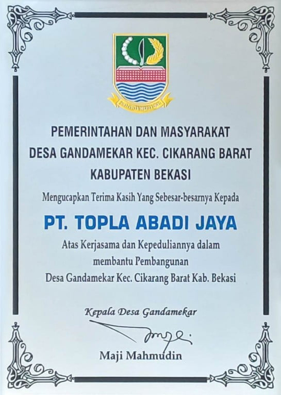 Certification Topla